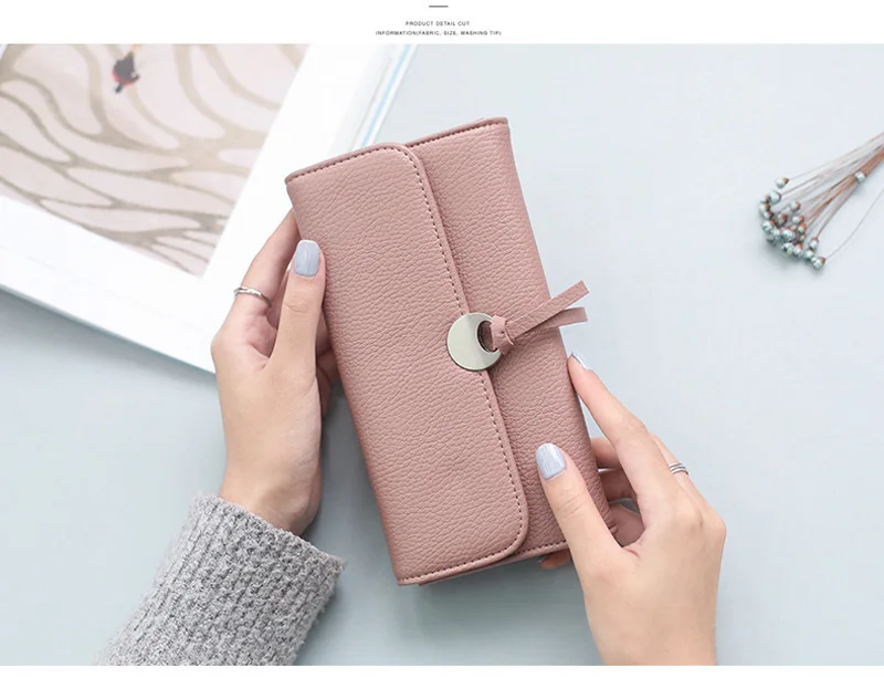 Новинка года дизайн для женщин длинные женские кошельки бренд кошелек сцепления женский держатель для карт дамы из искусственной кож