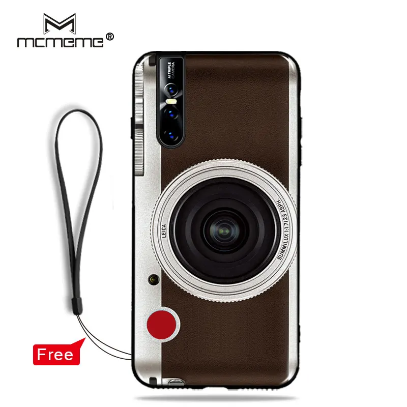 For vivo v15 Pro case cover Soft TPU Silicon Popular Retro Camera Cassette Tapes pattern phone cases For vivo v15 pro v15pro