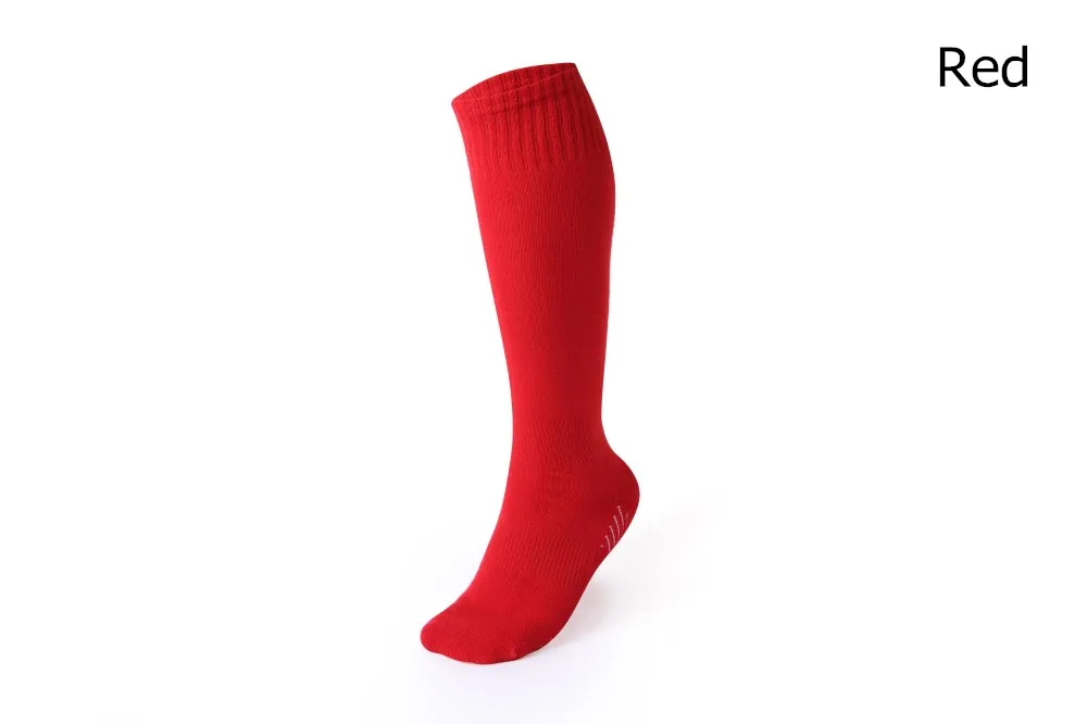 Детские профессиональные спортивные носки для футбола; однотонные гольфы для мальчиков и девочек; дезодорирующие махровые футбольные Компрессионные носки для детей