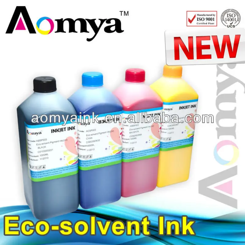 

Aomya high quality Non-coating eco-solvent Ink for Epson 4880/7880 printer head ,6colors x 1000ml