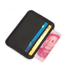 Gibo Auja Super Soft 100 Sheepskin Genuine Leather Card Holder Credit Card Case Organizer Slim Magic