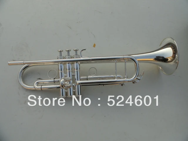 Cheap Custom YTR-8335 Silver Plated Trumpet Brass Music instruments Bb trumpet Professional trumpete mouthpiece trompeta