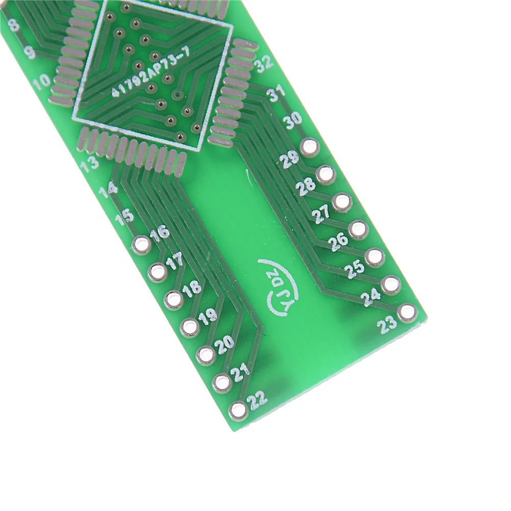5 PCS QFP 44 Pin Pitch 0.8 mm to DIP 44 2.54 mm Adapter PCB Board Converter YGZY