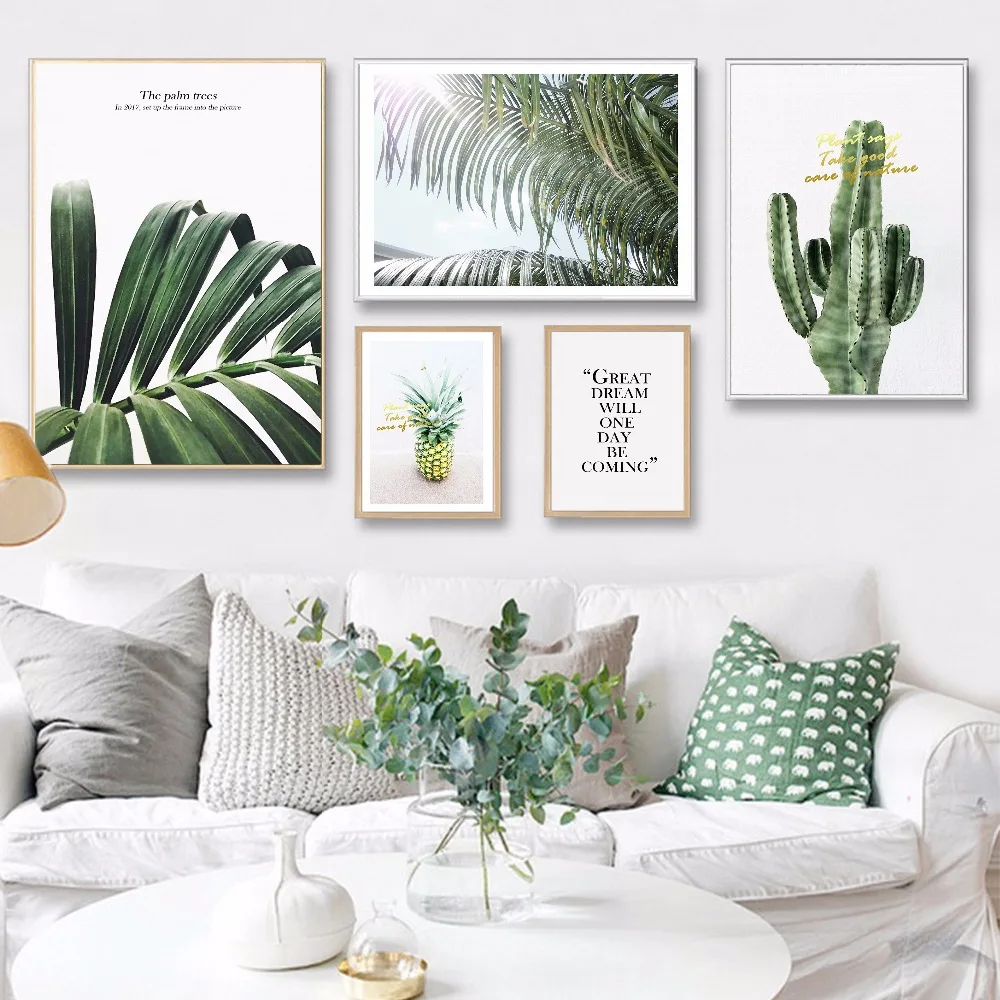 

ONESAID Posters And Prints Wall Art Canvas Painting Pineapple Wall Pictures For Living Room Nordic Poster Decoration B-JY005