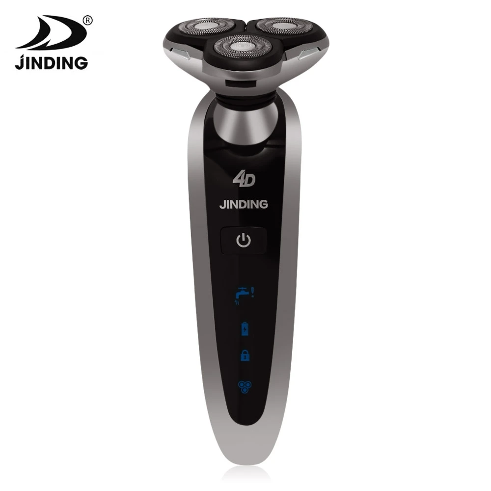 JINDING Men's 4D Shaver Shaving Machine Rechargeable Three Blades