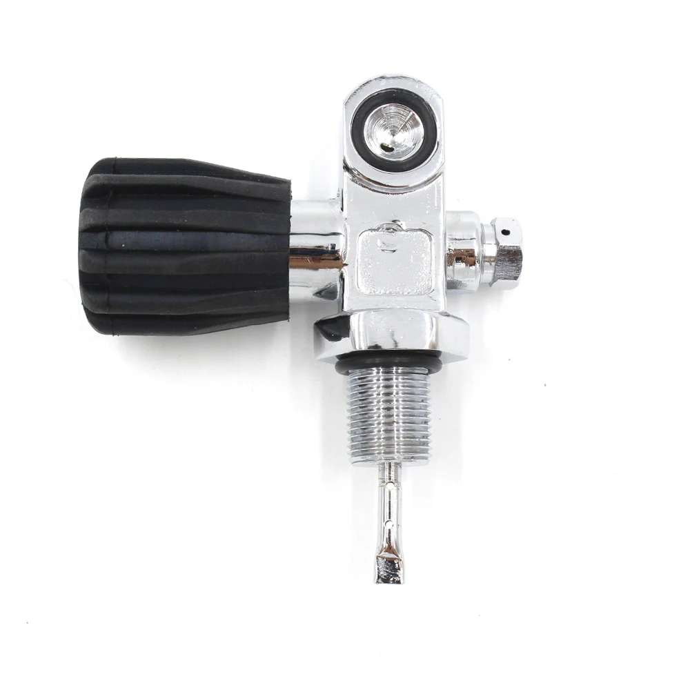 

PCP Paintball Scuba Diving Tank Convertible Din Valve K Yoke Valve 200 bar Chrome M18x1.5 Thread Carbon Fiber Aluminum Cylinder