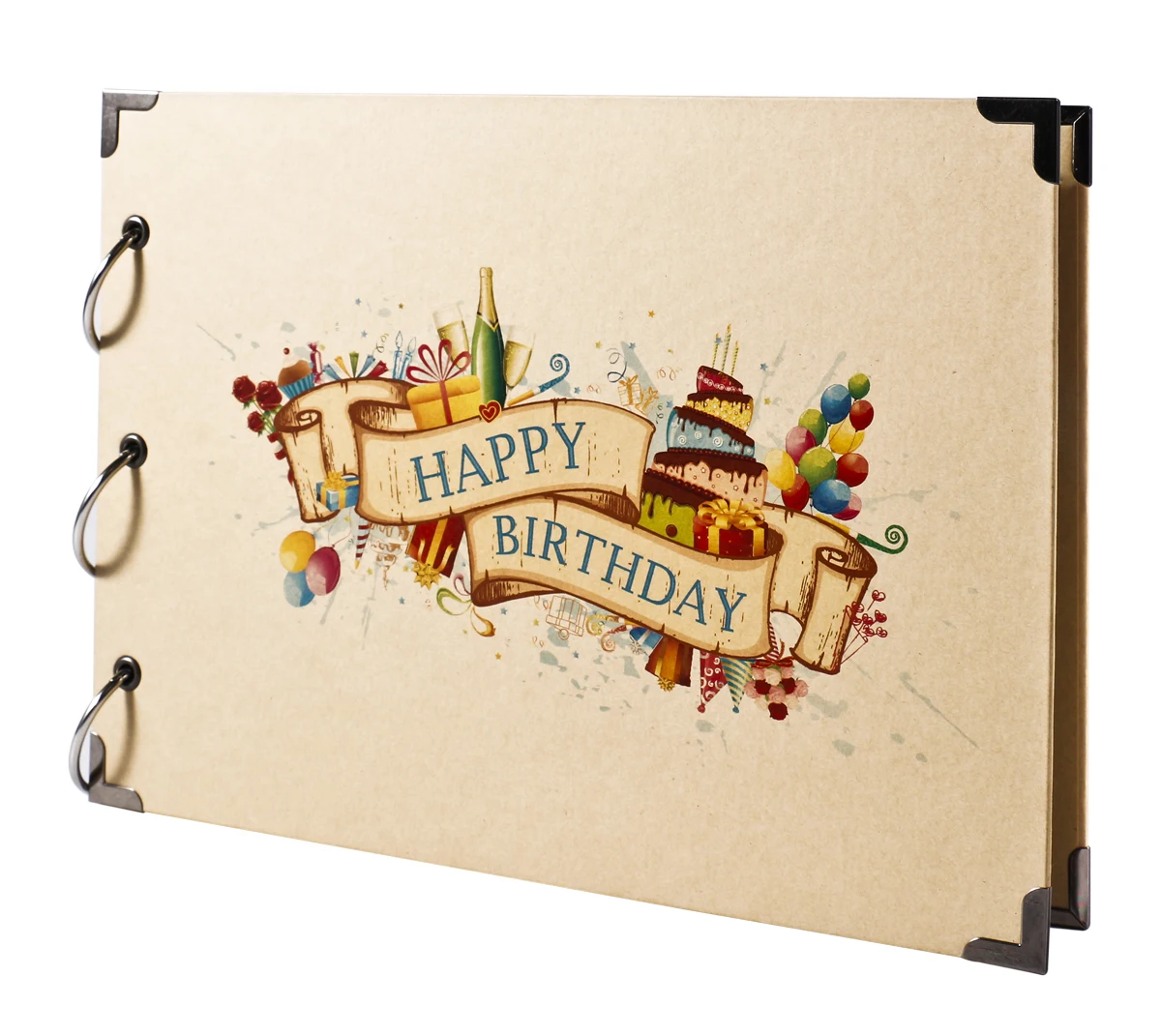 Photo Album Happy Birthday Creative Scrapbook 10.7x8Inch for