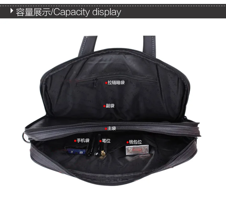 3238 # новая мода деловая сумка горизонтальная Бизнес сумки большой емкости мужская сумка для ноутбука оксфордская сумка