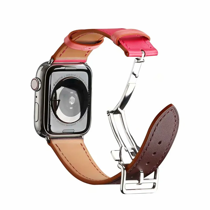 Натуральная кожа ремешок для наручных часов Apple watch, версии 4 40 мм/44 мм Классический Спортивный Браслет для наручных часов IWatch 3/2/1