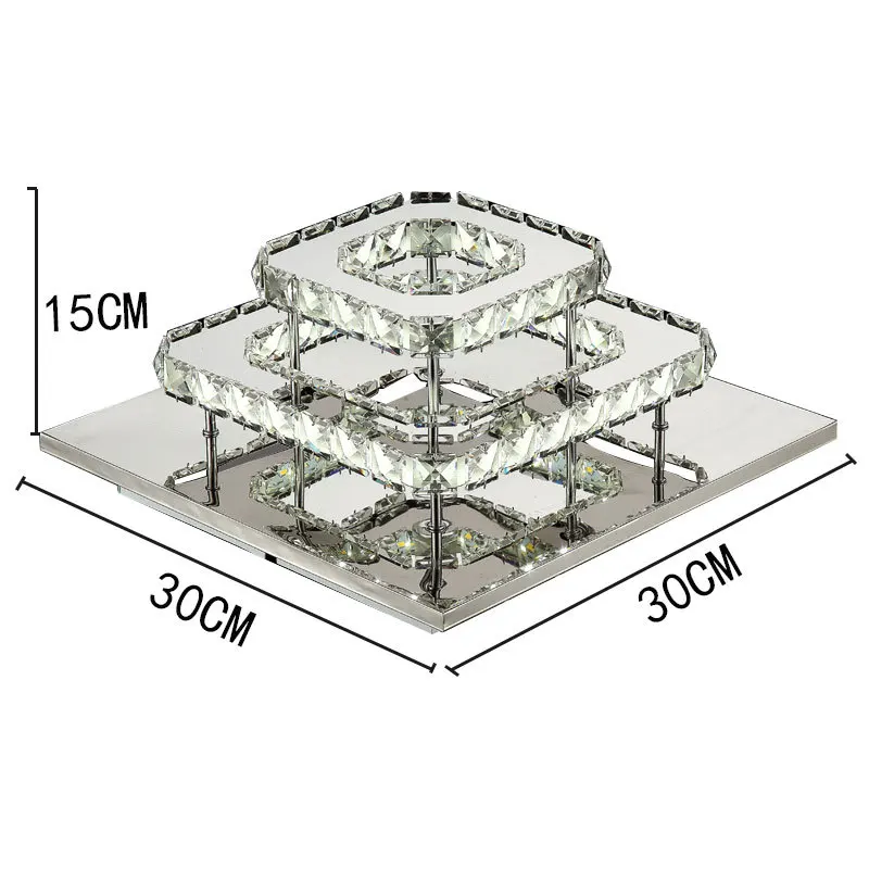 

Zhongshan wholesale modern simple LED aisle lamp stainless steel crystal ceiling lighting corridor corridor lighting