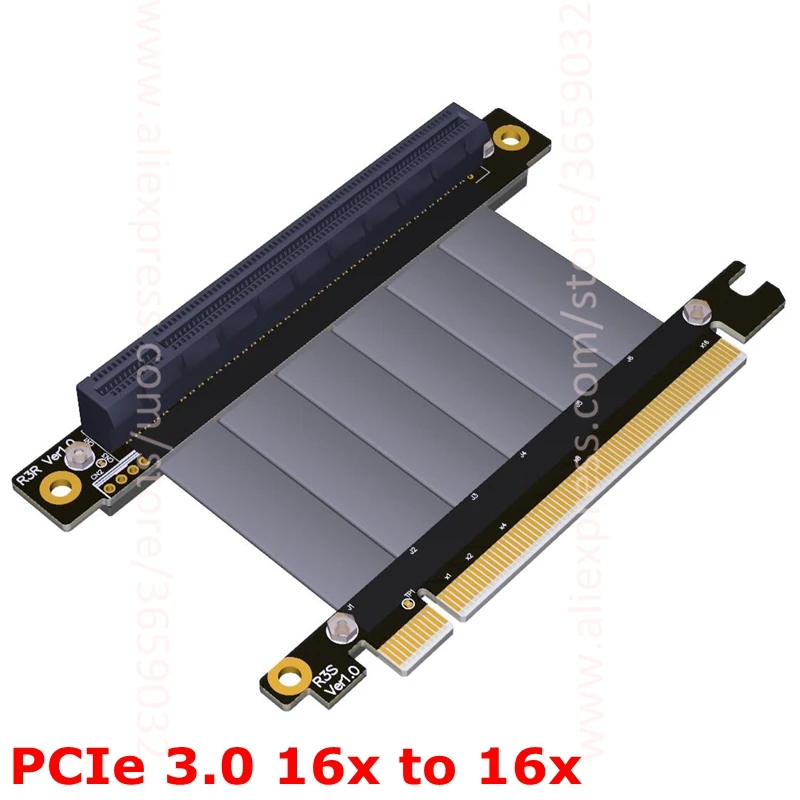 Переходная карта PCIE 3 0 с 16X на переходная под прямым углом pci e PCI Express x16 удлинитель