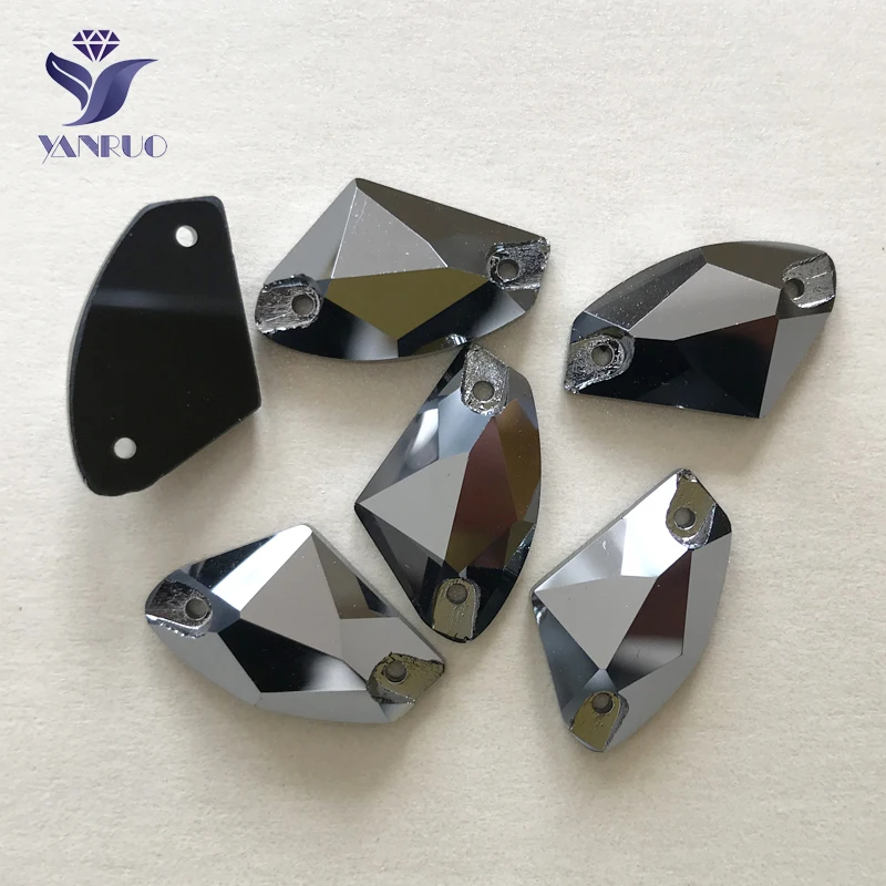 

YANRUO #3256 все раньше гематитовая Галактическая вышивка хрустальными стразами с плоской задней стороной камни для шитья