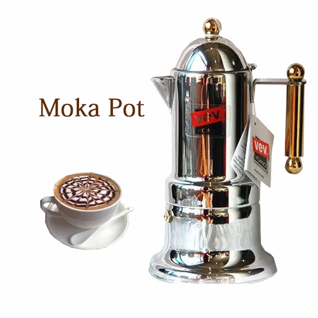 Commercial Italian Moka Pot Household Mocha Coffee Machine Commercial Italian Moka Pot Household Mocha Coffee Machine Stainless Steel Espresso Maker