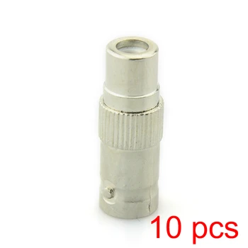

10x BNC Female to RCA Female Coupler Coaxial RG59 Converter Adapter CCTV Jack