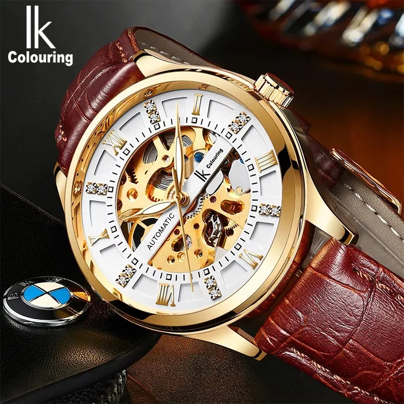 Ik ووتش الرجال الميكانيكية ووتش الرجال ووتش التلقائي الثانوية الاتجاه جوفاء الرياضة ووتش للماء مضيئة Ik ووتش الرجال الميكانيكية ووتش الرجال ووتش التلقائي الثانوية الاتجاه جوفاء الرياضة ووتش للماء مضيئة