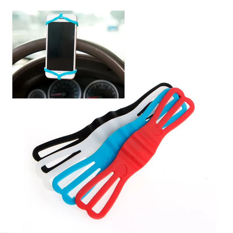 

Bike Bicycle Cycling Silicone Elastic Strap Bandage Fixed Holder For Mobile Phone F20