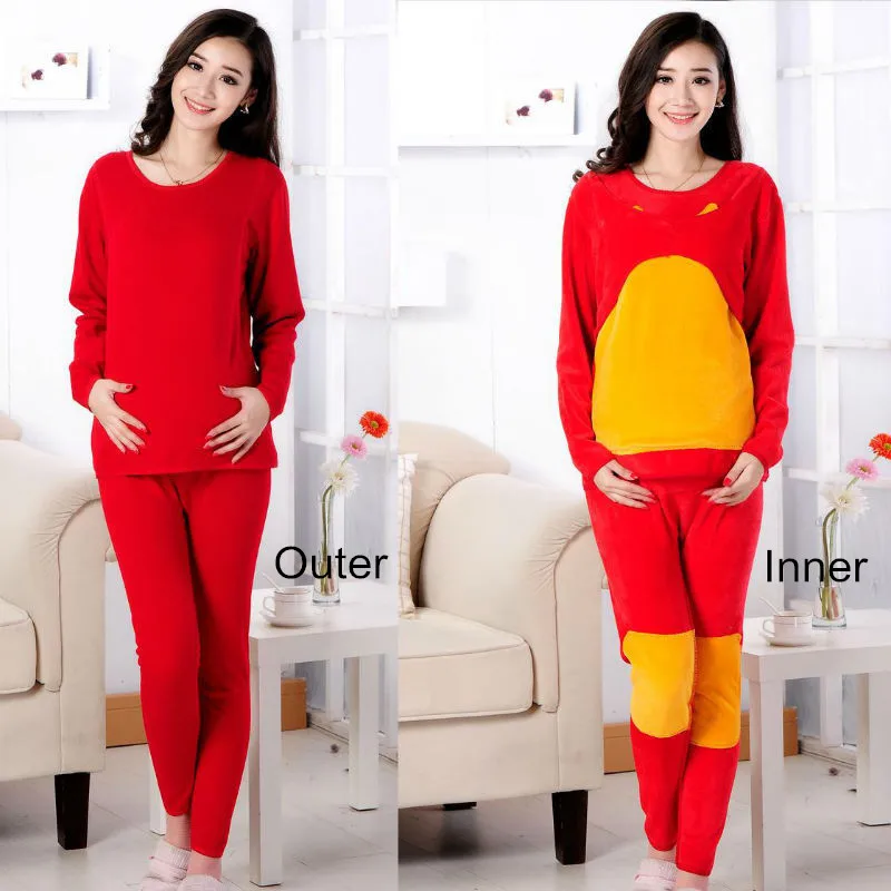 Winter Maternity Sleepwear Pajamas Pyjamas Set Women Breastfeeding Clothes for Pregnancy Pregnant Women Nursing Clothing Set