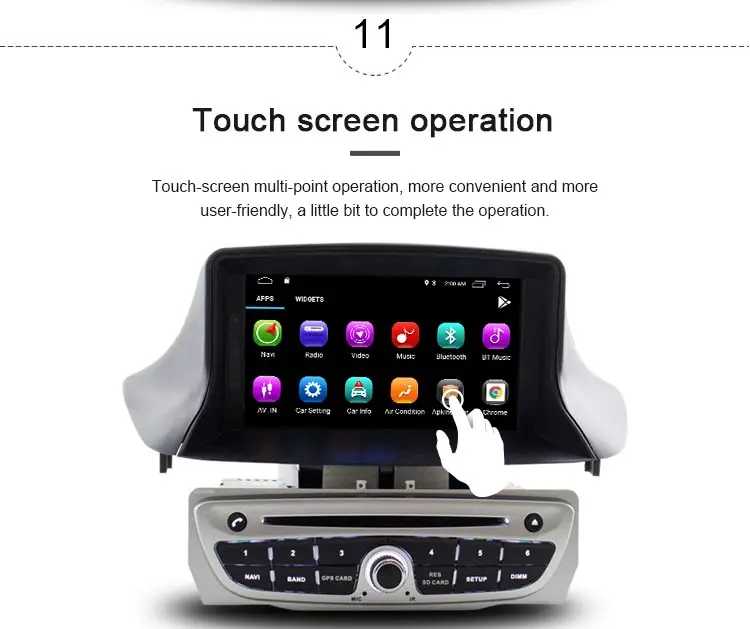 Discount JDASTON Android 9.1 Car DVD Player For RENAULT Megane III Fluence Wifi GPS Navigation 1 Din Car Radio Stereo multimedia Headunit 12