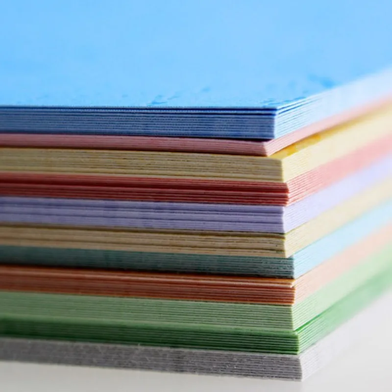 50 шт./лот A4 150 г смешанные цвета Текстура крафт-бумаги ручной работы DIY оригами картон печать украшение для подарочной упаковки бумаги