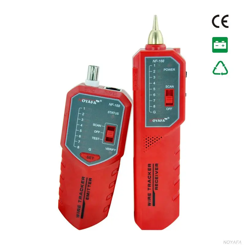 

Free Shipping Noyafa NF-168 Network Telephone BNC Cable Locator wire Tester Wire tracker RJ45 RJ11 BNC Tester