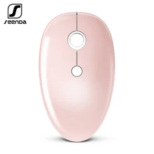 SeenDa 2.4G Wireless Mouse USB Nano Receiver Slim Mini Computer Mouse Notebook Office Mice for Laptop PC Portable Mouse 4 Colors