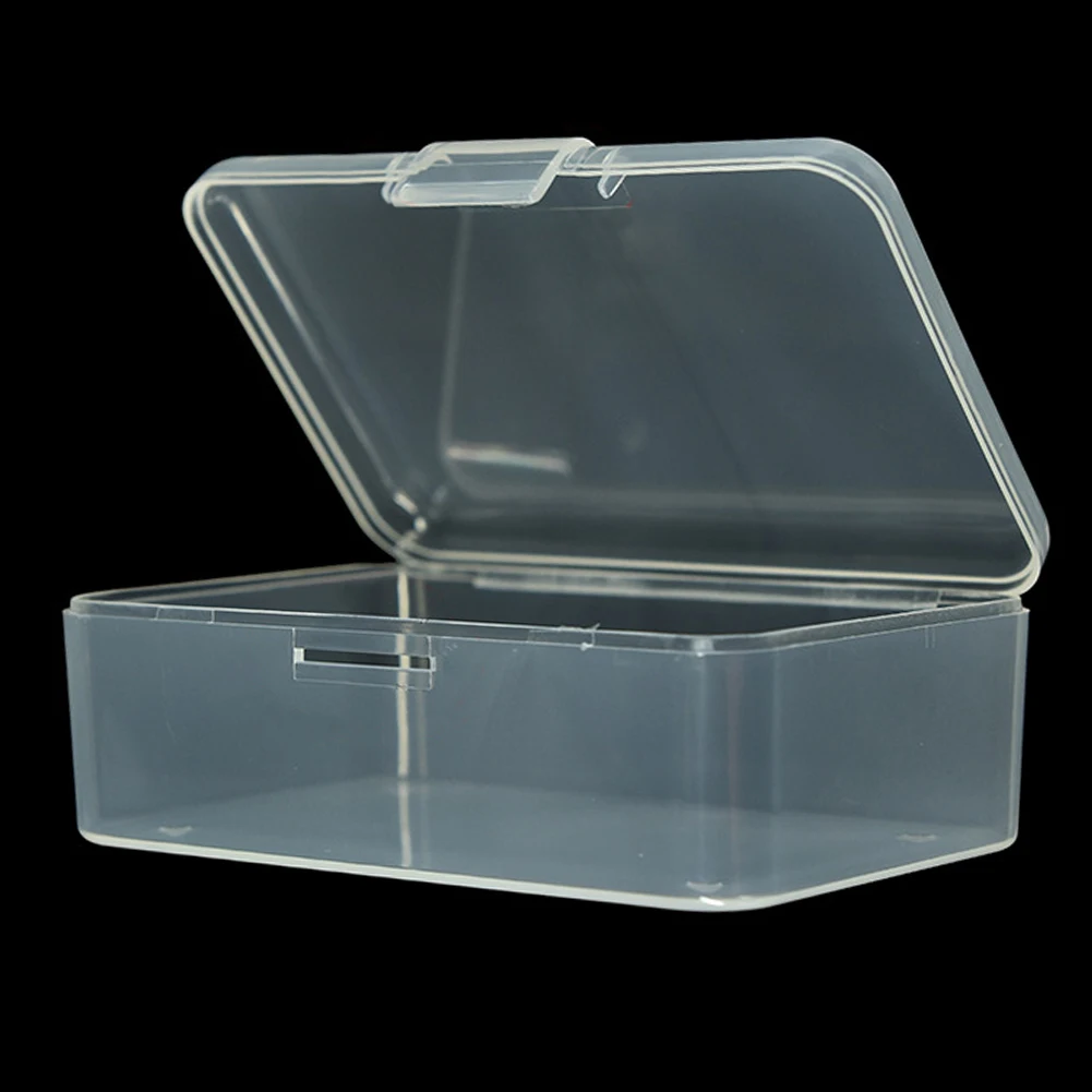 Прозрачные пластиковые мини квадратные коробочки упаковочная коробка для хранения с крышкой коробка для ювелирных изделий Аксессуары коробка дисплея