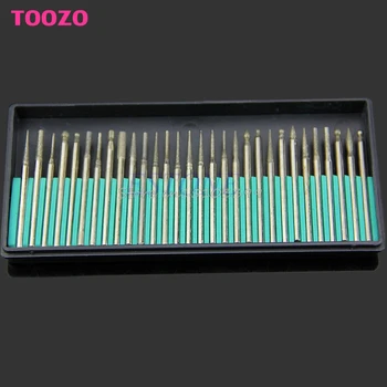 

30PCS Diamond Burr Drill Bits Set For Engraving Carving Card Grinding Tool Kit Drop Ship