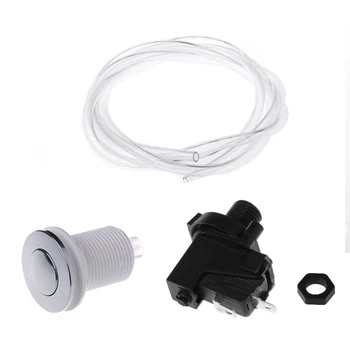 

Bath Tub Spa Waste Garbage Disposal Self-Lock Air Switch Push Button Air Hose