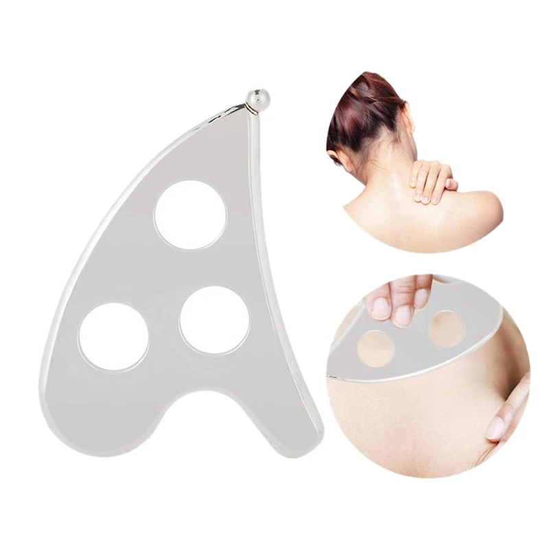 Соскабливающая доска из нержавеющей стали массажер для лица Gua Sha Массажер