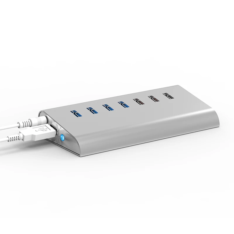 fast speed USB 3 0 7 ports USB extension cord QC 2 0 usb hub data 3