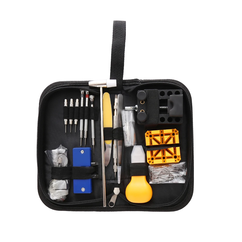 

130PCS Watch Repair Tool Kit Case Opener Remover Screwdriver Spring Bar Watchband Link Pin Wristwatch Repair Tool