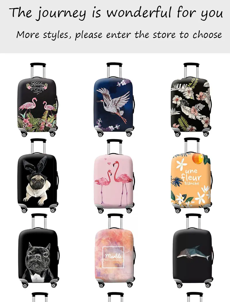 Black Panther suitcase cover elastic suitcase cover zipper luggage case removable cleaning suitable for 29-32 trunk cover