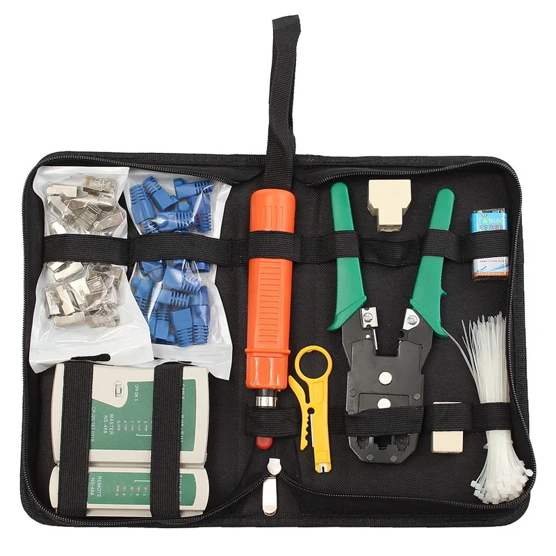 RJ11Cable Tester Pliers Network LAN Plug Wire Crimp RJ45 Crystal Head CAT5 Cable Cutter Analyzer Stripping