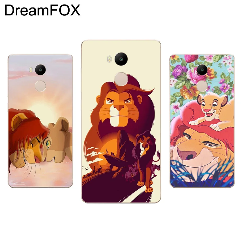 

DREAMFOX M115 Lion King Soft TPU Silicone Case Cover For Xiaomi Redmi Note 3 4 4X 5 5A 6 7 Pro Global