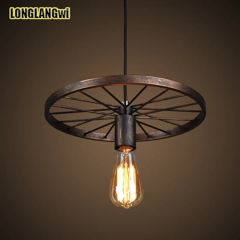 

Vintage pendant light fitting American style Rope drop lamp lustre Antique Edision bulb suspension light for Dining room pendant