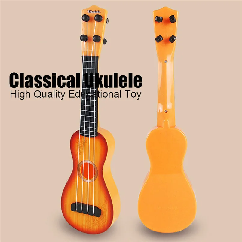 4 струны для начинающих, Классическая простая гитара укулеле, образовательный музыкальный концертный инструмент, игрушка для детей, рождественский подарок