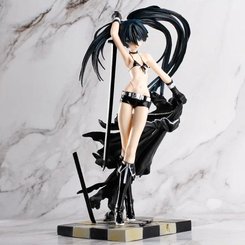 

Anime Black Rock Shooter Broadsword Black Knife Ver PVC Action Figure Collectible Model doll toy 26cm