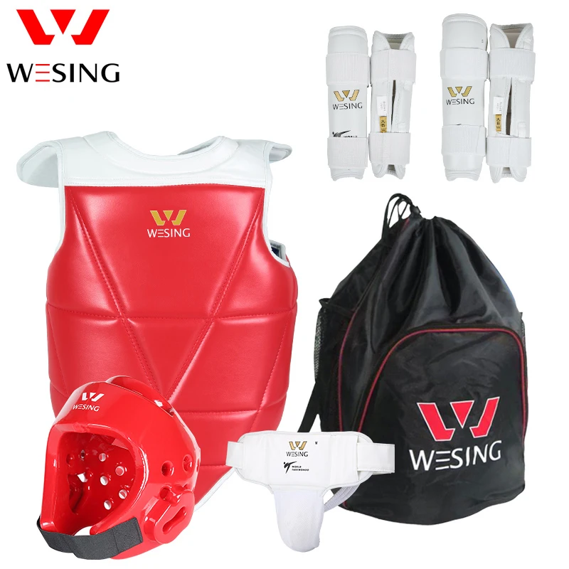 Wesing Wtf Approved Taekwondo Sparring Competition Gear Set Taekwondo