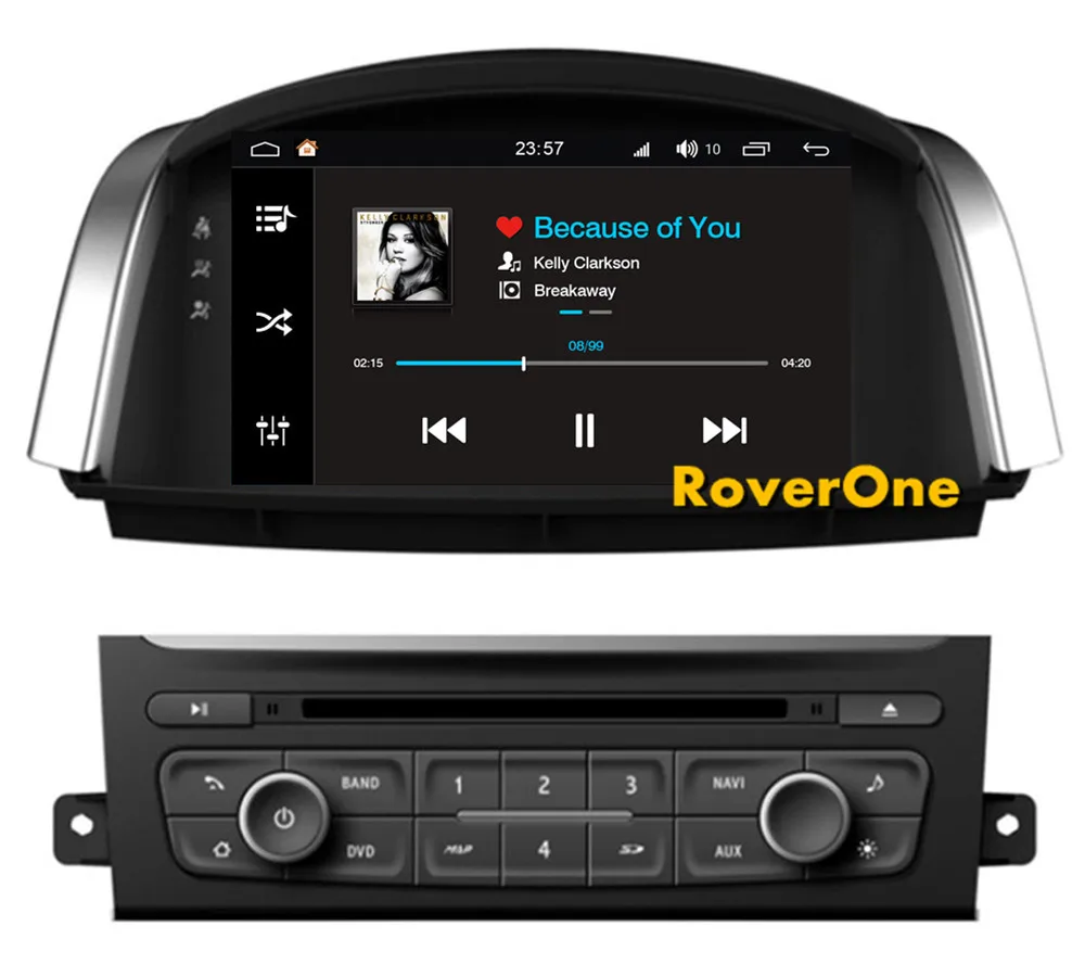 Excellent RoverOne Android 8.0 Octa Core Car Radio DVD GPS For Renault Koleos Touchscreen Android Multimedia Player Head Unit Wifi 9