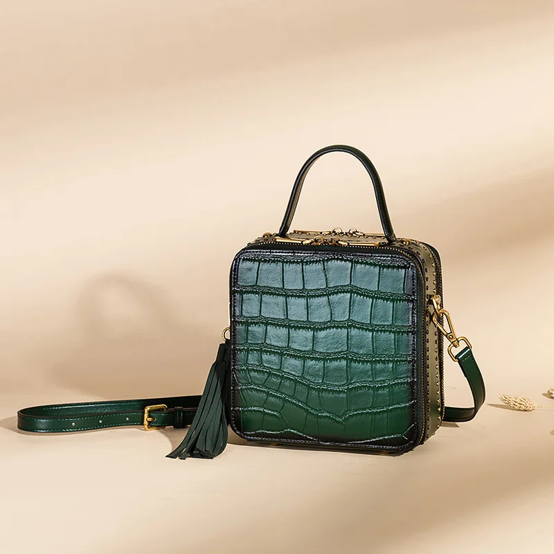 

bags for women 2019 New Cow leather Handbags Messenger Bag Female Retro Mini Shoulder Bag Small Square Bag Handbag