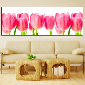 

Abstract Tulip Flower Floral Watercolor Oil Painting HD Print on Canvas Bedroom for Living room Sofa Home Cuadros Decoration