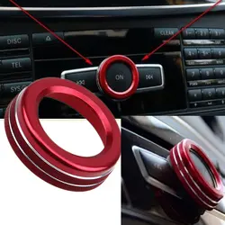 POSSBAY-20% красный автомобиль регулятор громкости декоративное кольцо Накладка подходит для Mercedes-Benz A B E класса ML CLA GLK GLA стайлинга автомобилей