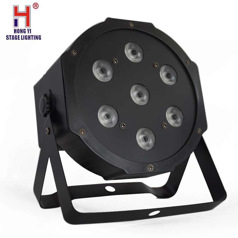 LED 7x12W RGBW 4IN1 Par Light Quad No Noise 8 Channels Disco Paty in