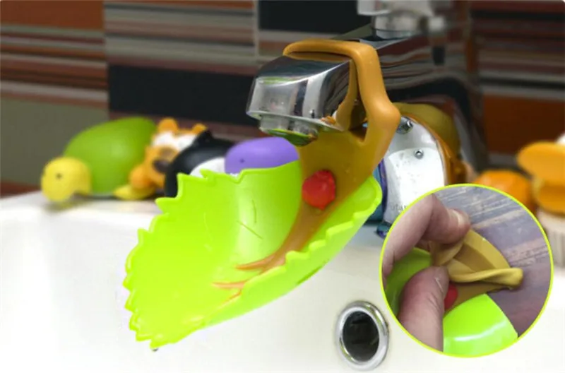 1 Забавный смеситель в форме животных расширитель детский душ Детский умывальник подарок модная удобная тренировочная ручная стиральная машина