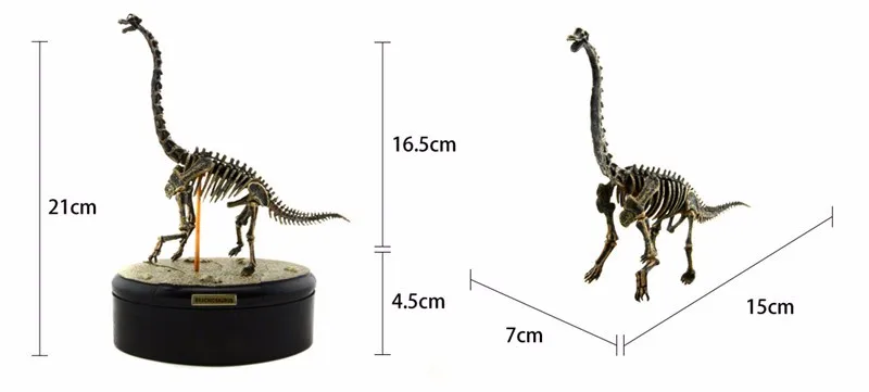 Юрский Мир Брахиозавр Скелет Fossil ПВХ сборки игрушечные модели динозавров фигурки лучший подарок