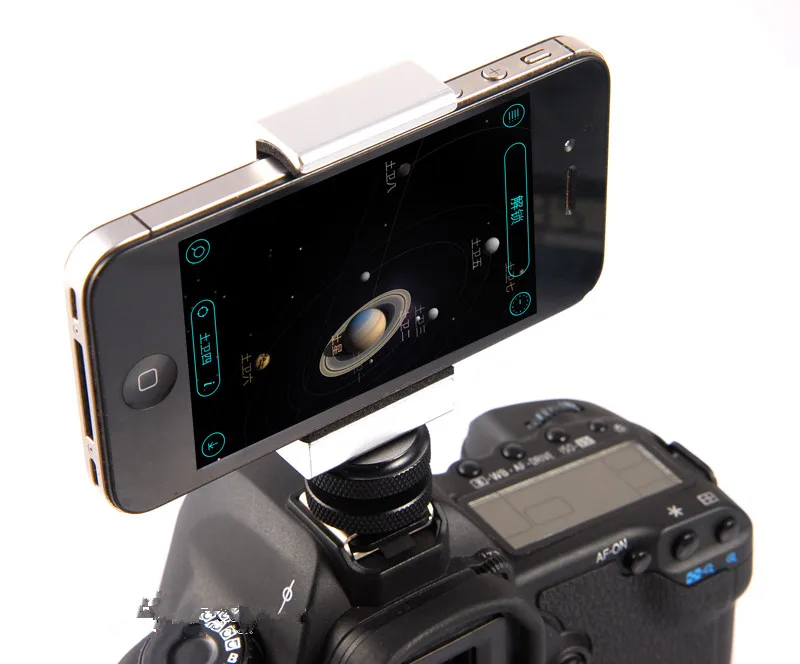 Камеры горячий башмак 18 мм* 18 мм телефон кронштейн 58-98 мм зажим для Хосино фотографии geopositioning телескоп аксессуары