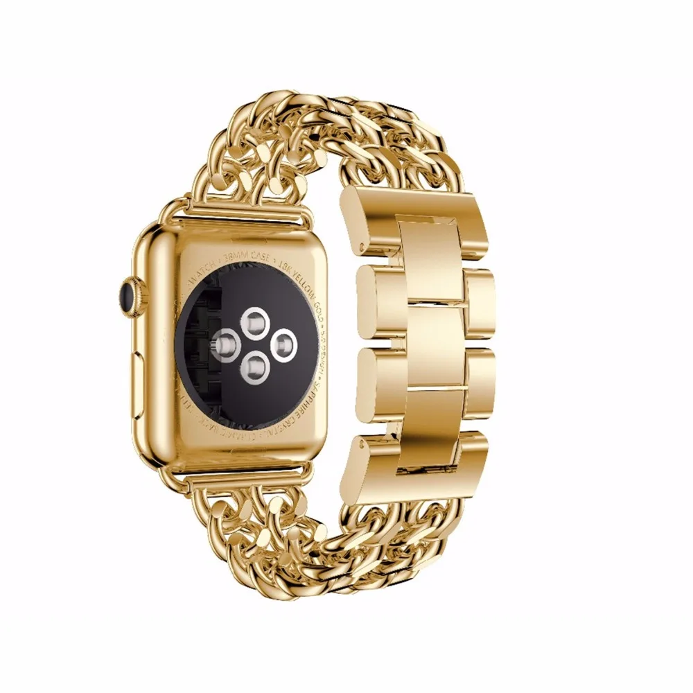 Нержавеющая сталь ремешок для наручных часов Apple Watch, ремешок 42/38 мм, сопутствующий браслет металлический браслет для наручных часов iWatch серии 3/2/1 ремень аксессуары для часов