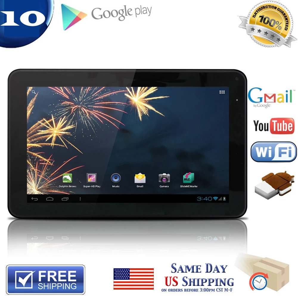 

Wholesale factory 10.1" Android 4.2 Tablet PC Dual Core Allwinner A20 1.2GHz 8G/1G Capacitive Touch Scree HDMI Wifi Webcam