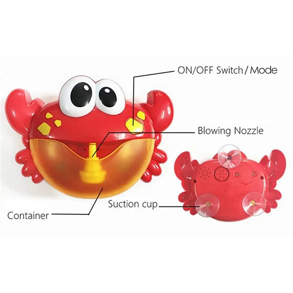 Открытый лягушка пузыря& крабы Детские Игрушки для ванны пузырь чайник ванна для купания мыло машина игрушки для детей с музыкой воды игрушки