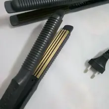 Профессиональный контроль температуры титана электронный волос кукурузы клип инструменты гофрированного железа